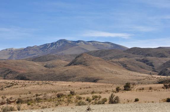 Paisagem magnífica na viagem entre Potosí e Tarija - Boívia